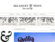 Tablet Screenshot of delanceyandpenn.com